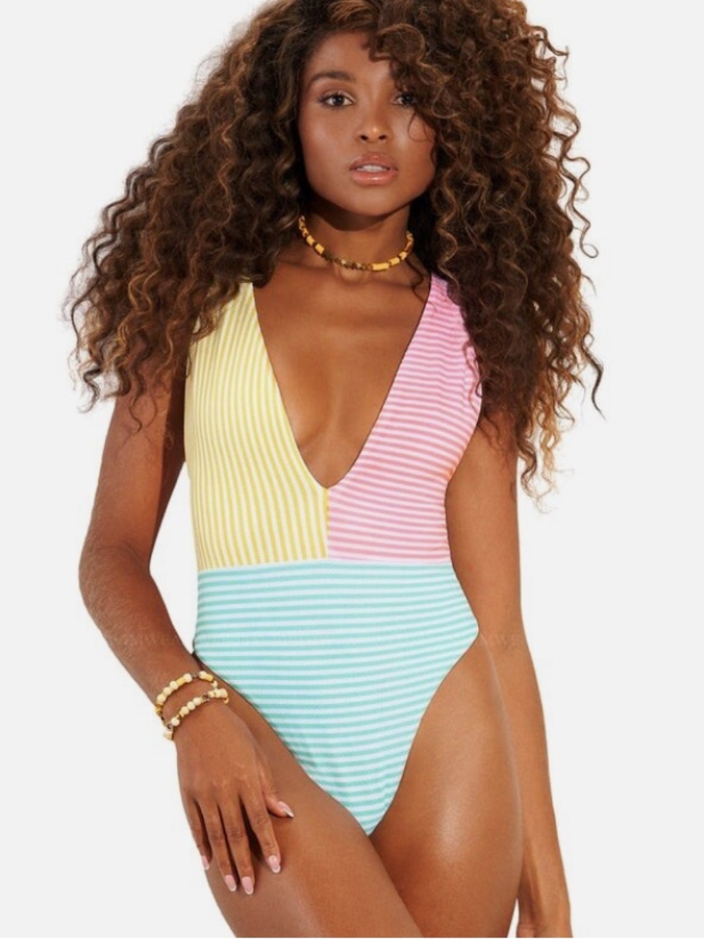 Maaji Women's Pastel Stripes Kristi One Piece Swimsuit M